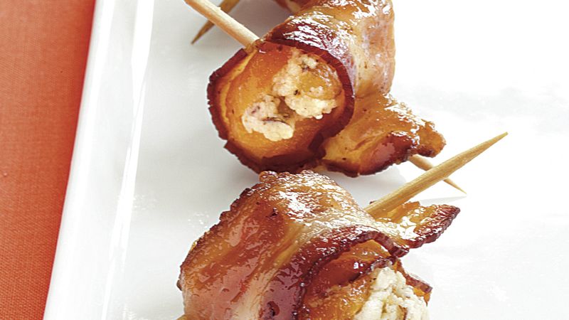 Bacon-Wrapped Goat Cheese-Stuffed Apricots