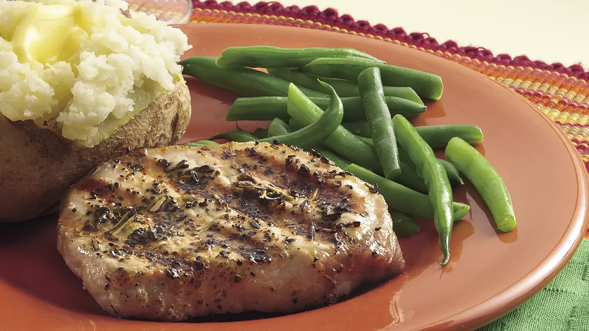 Sage and Rosemary Pork Chops