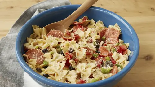 Pepperoni Pizza Pasta Salad-image