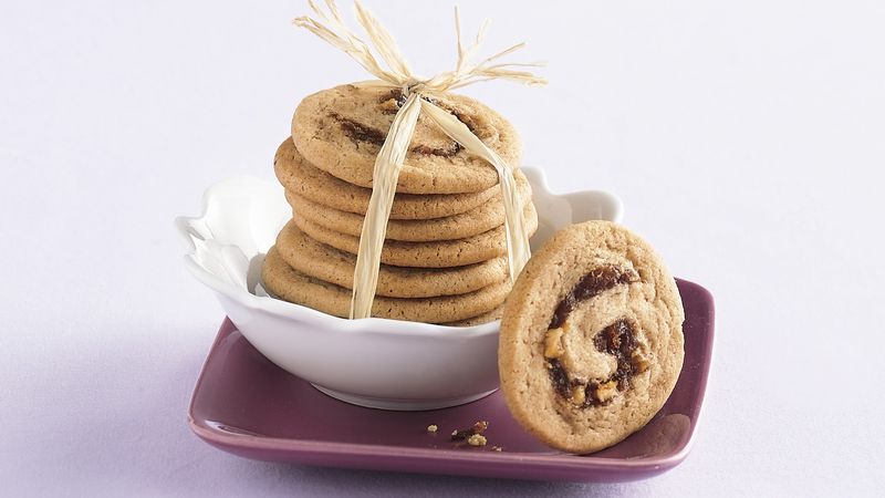 Apple-Date Swirl Cookies