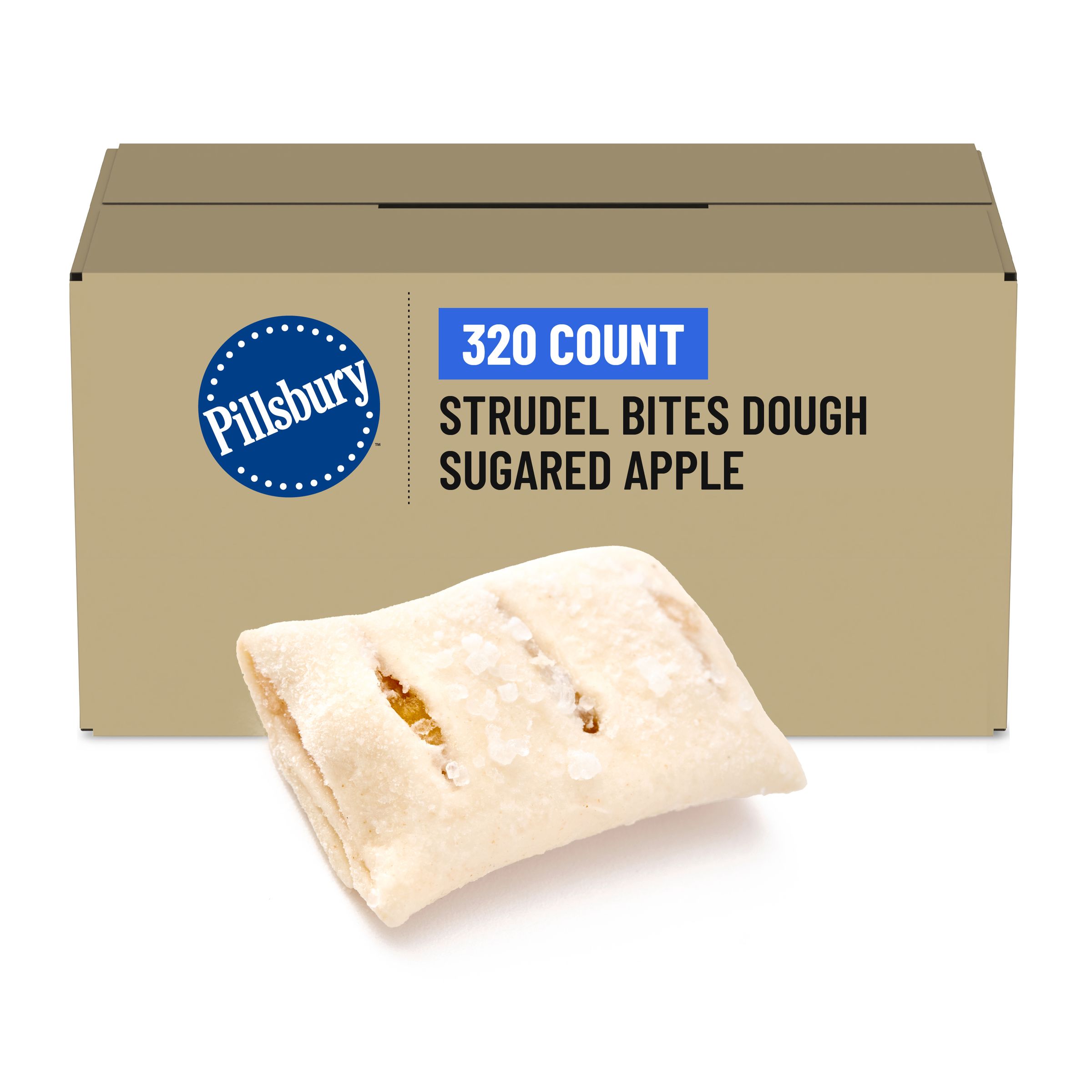  Case Optimized Hero Pillsbury(TM) Frozen Strudel Bites(R) Dough Sugared Apple (320 ct) 0.8 oz