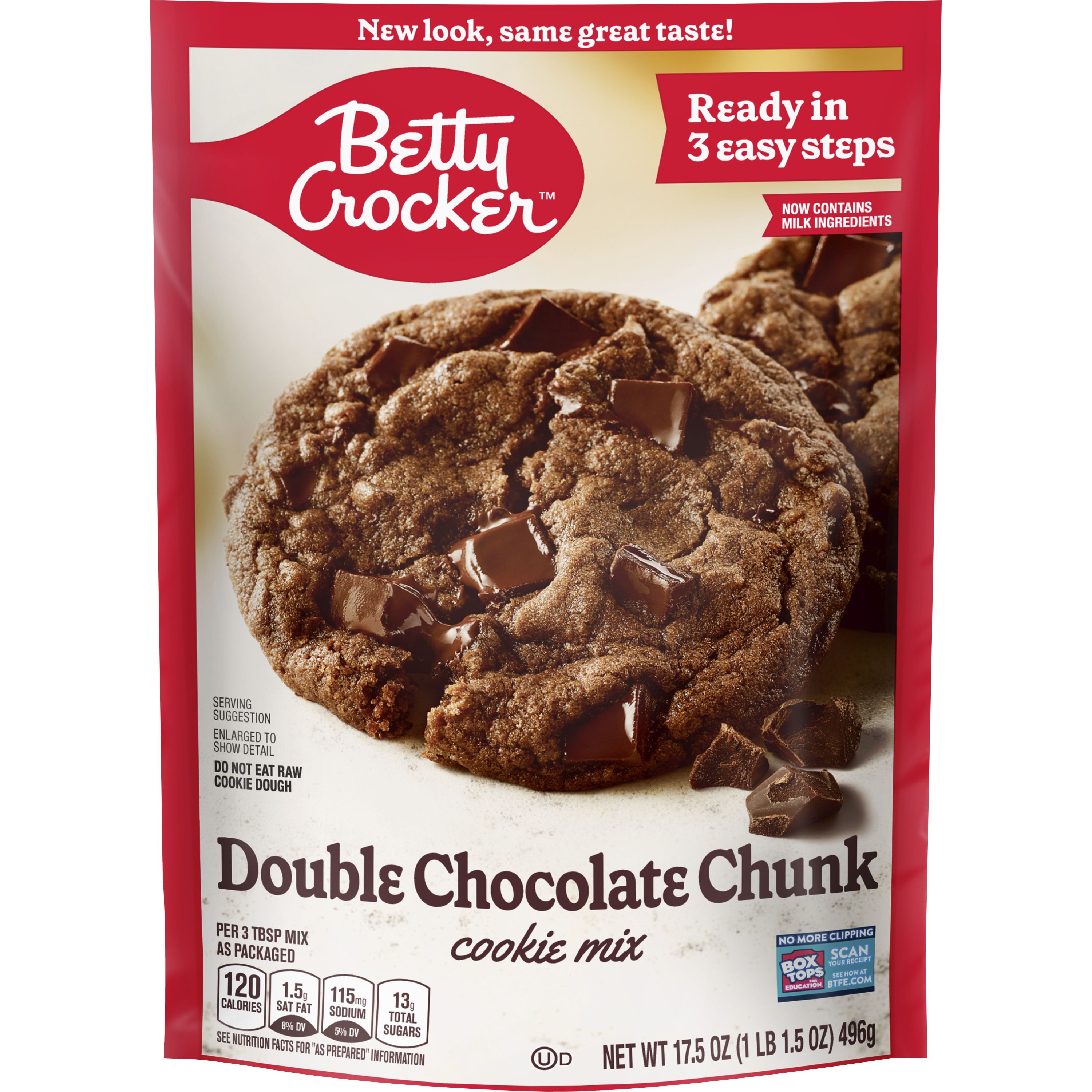 Betty Crocker™ Double Chocolate Chunk Cookie Mix - Front