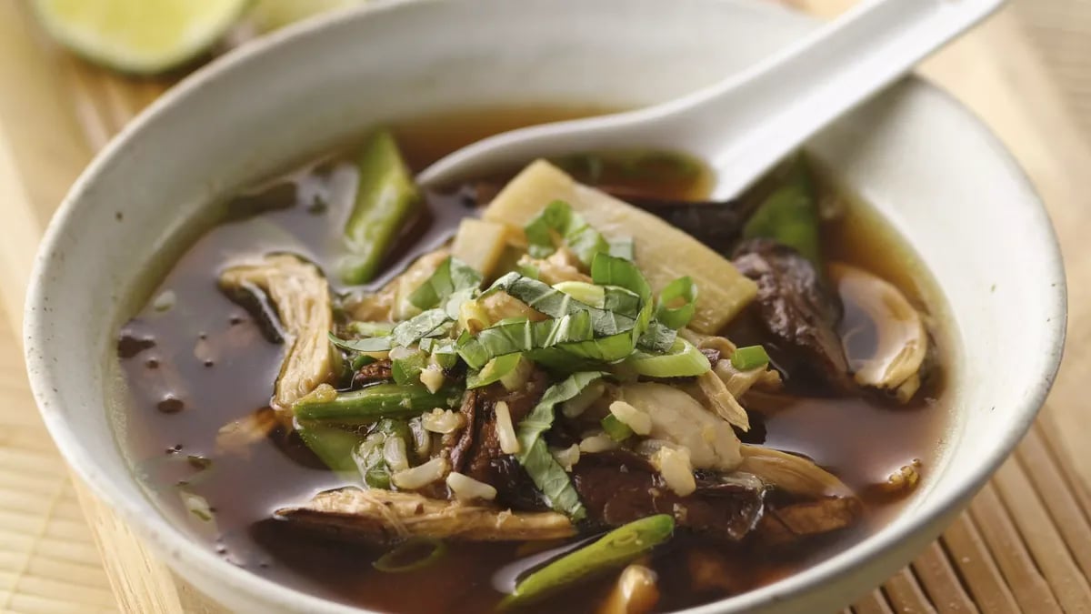 Asian Mushroom Chicken Soup