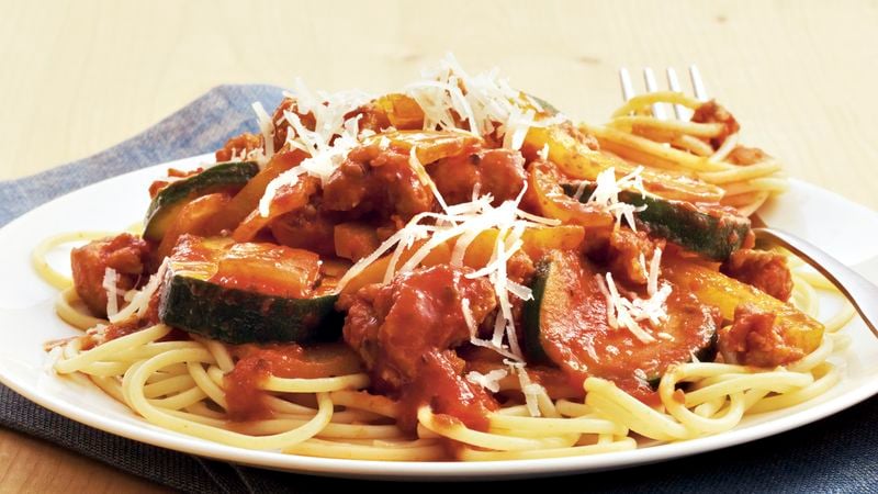 Sausage and Veggie Spaghetti