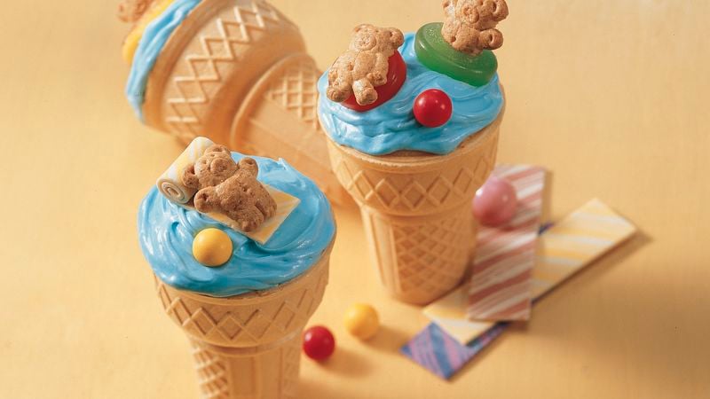 Beary Fun Cupcake Cones