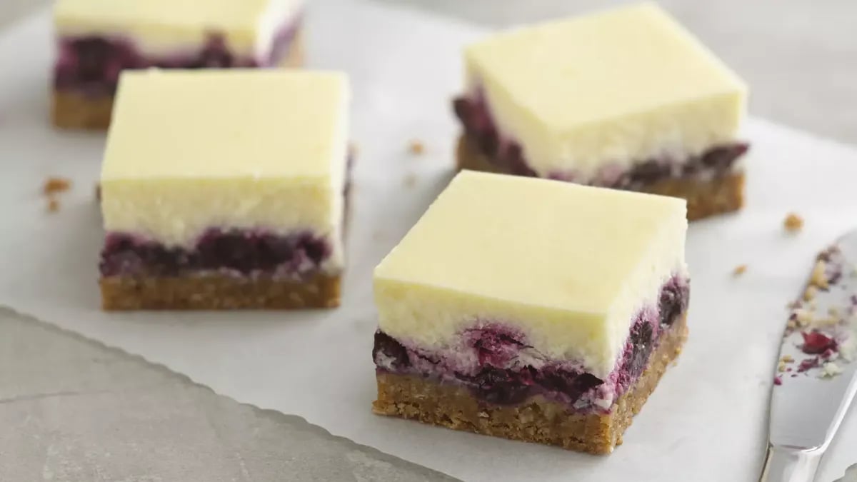 Blueberry Cheesecake Bars