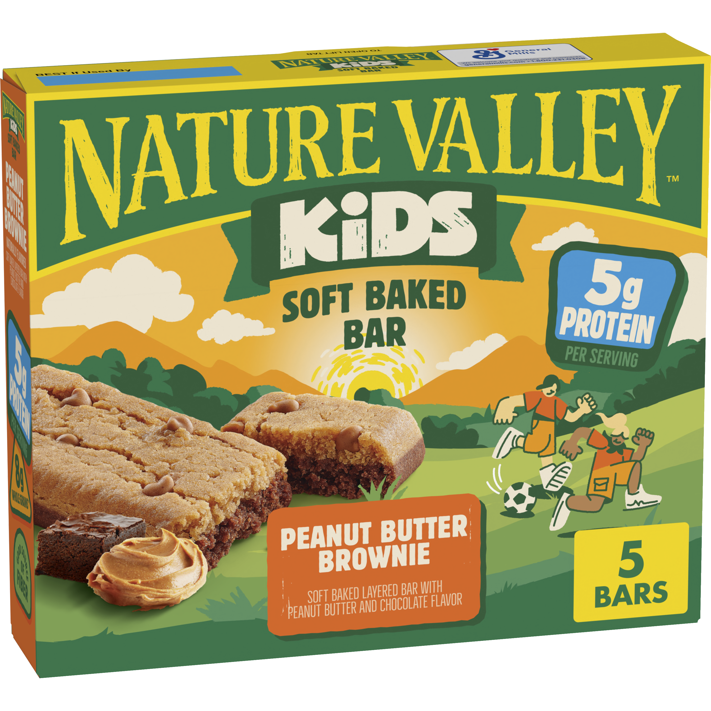 Nature Valley Nature Valley Kids Soft Baked Bars, Peanut Butter Brownie — product image