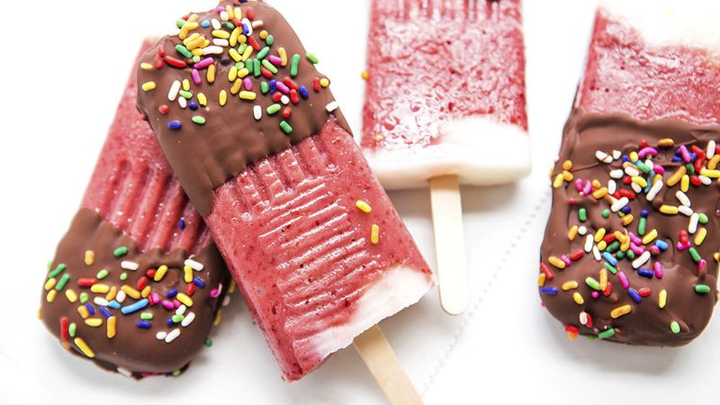 Chocolate-Covered Cherry Pops