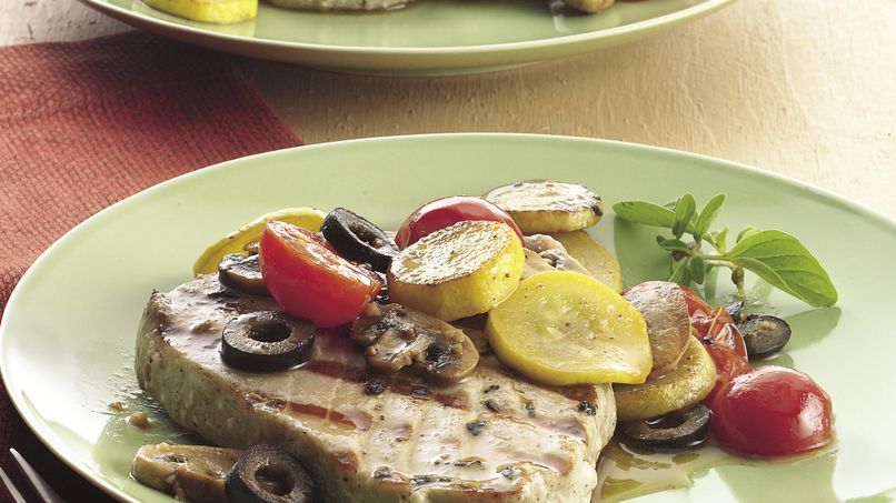Tuna with Mediterranean Vegetables