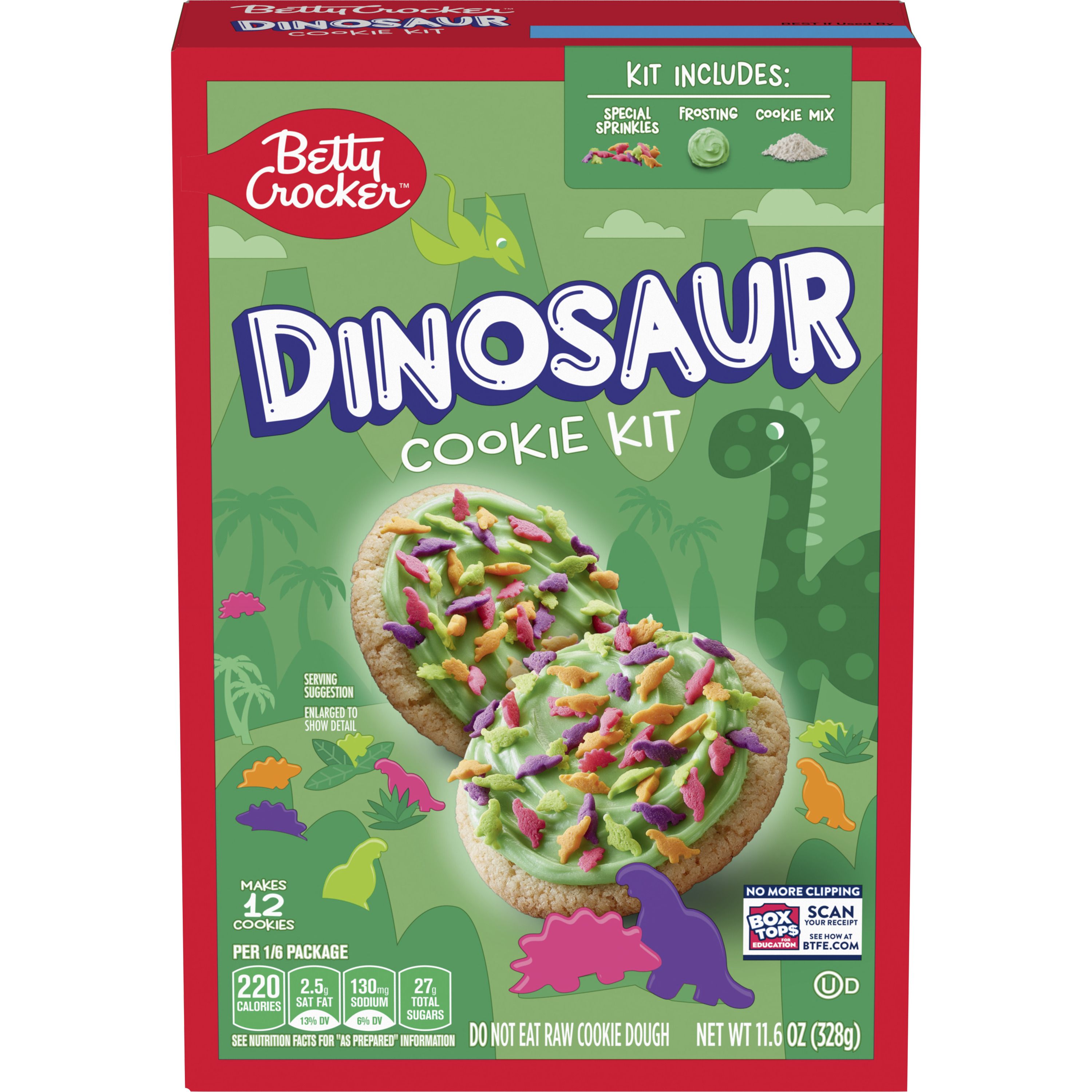 Betty Crocker™ Dinosaur Cookie Kit - Front