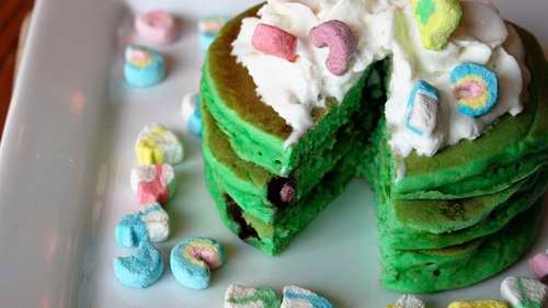 Lucky Charms Pancakes - Easy St. Patrick's Day Breakfast