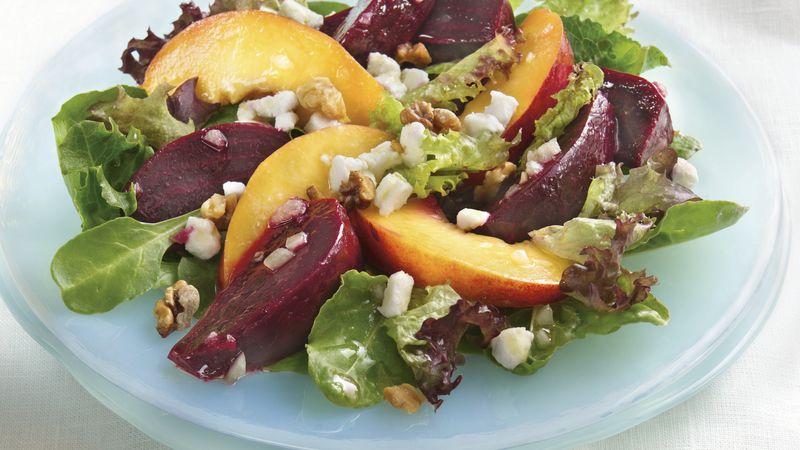 Roasted Beets and Nectarine Salad