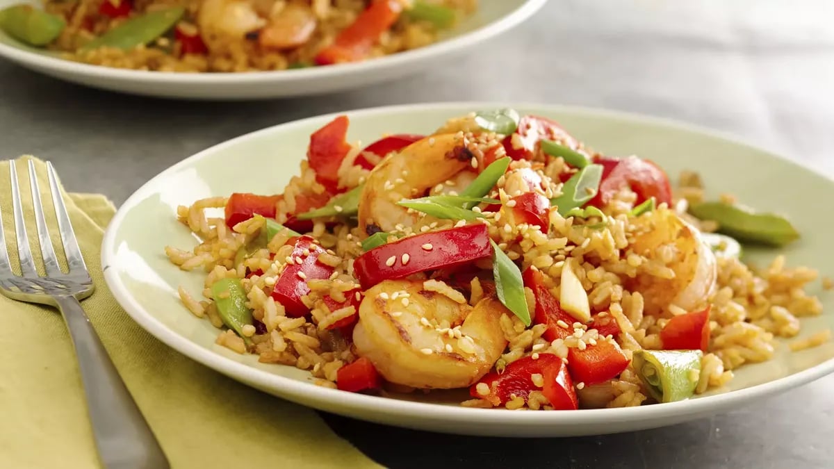 Sriracha Shrimp Fried Rice