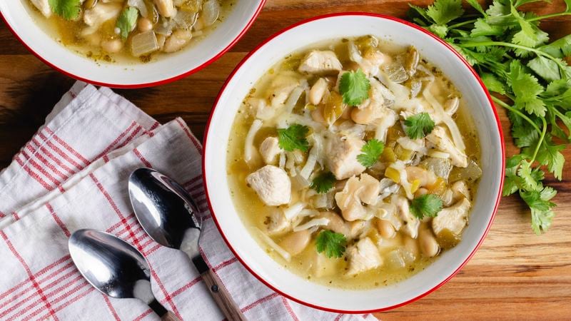 Creamy White Bean Chicken Chile Recipe - BettyCrocker.com