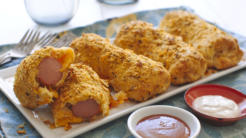 Crunchy Nacho Crescent Dogs