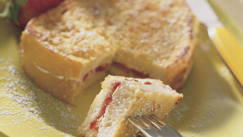 Strawberry Jam-Filled French Toast