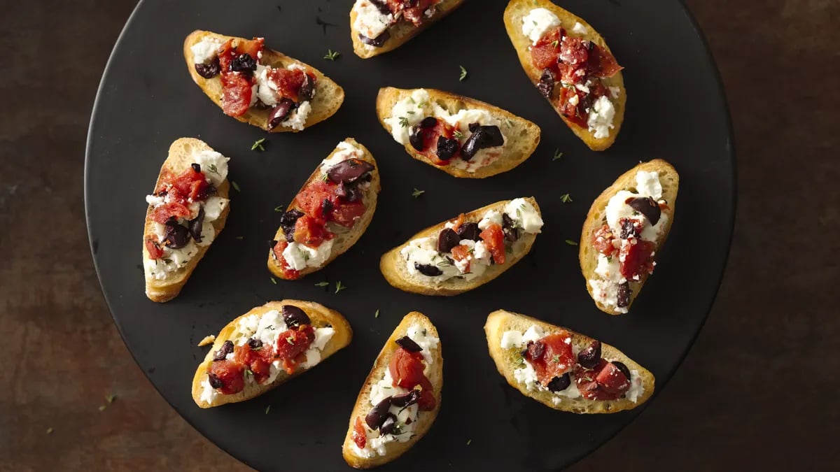 Tomato-Goat Cheese Bruschetta