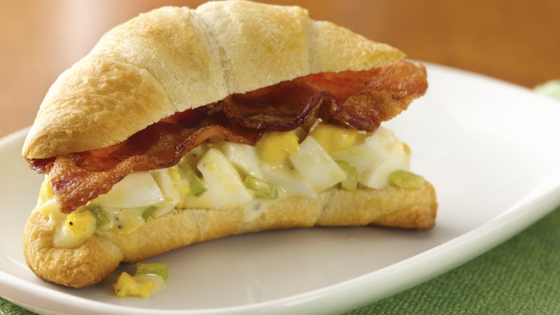 Bacon and Egg Crescent Sandwiches