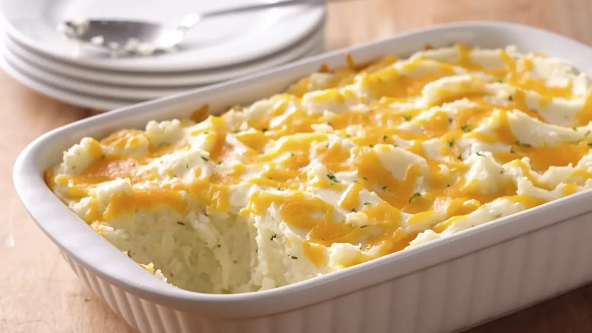 Two-Cheese and Rosemary Mashed Potato Casserole