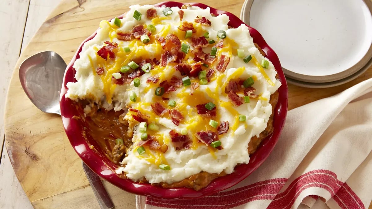 Bacon Cheeseburger Shepherd’s Pie