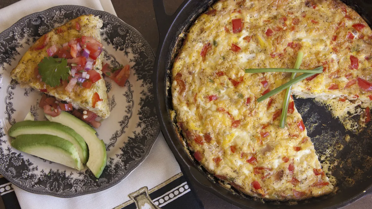 Chicken Frittata with Tomato Salsa