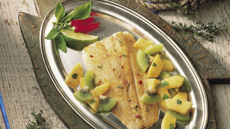 Spicy Fish with Tropical Salsa