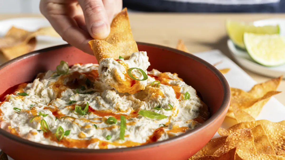 betty crocker Slow-Cooker Crab Rangoon Dip