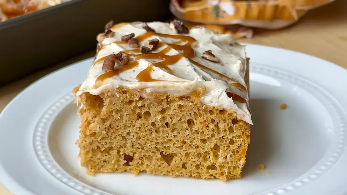 Sweet Potato Cake with Cinnamon Frosting