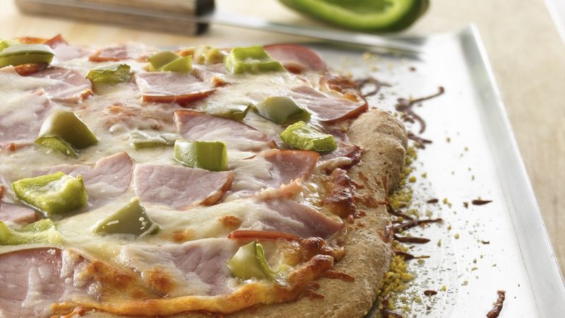 Canadian Bacon-Whole Wheat Pizza