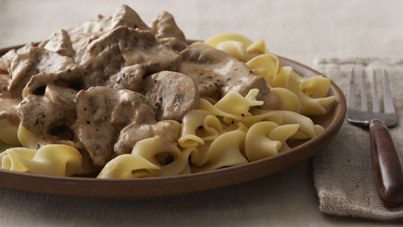 Slow Cooker Beef Stroganoff