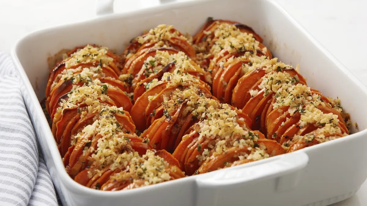 Hasselback Sweet Potato Casserole