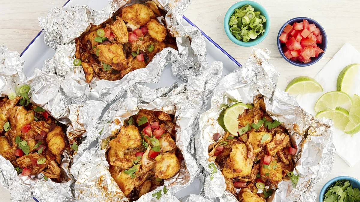 Southwest Chicken Cornbread Foil Packs Recipe - Pillsbury.com Southwest Chicken Cornbread Foil Packs Recipe - Pillsbury.com