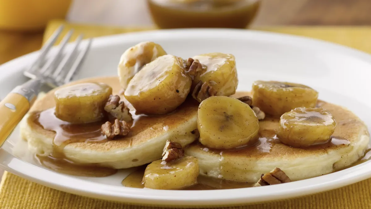 Bananas Foster Pancakes