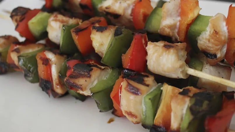 Chicken and Pepper Kebabs