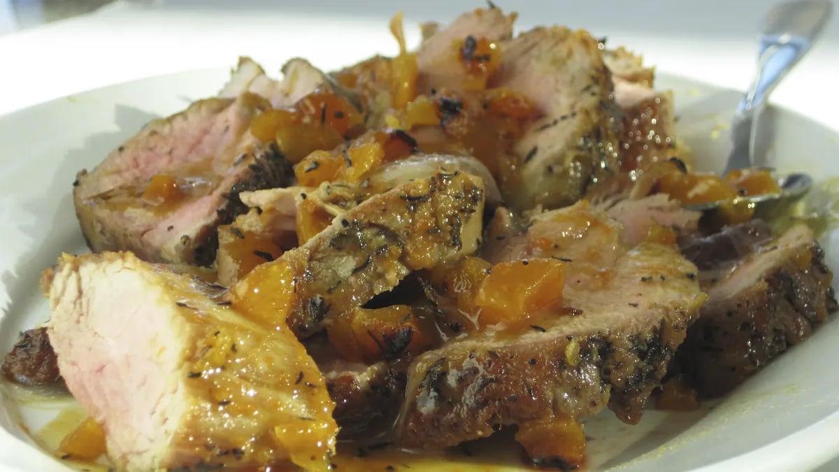 1-2-3 Pork Tenderloin with Apricot-Mustard Glaze