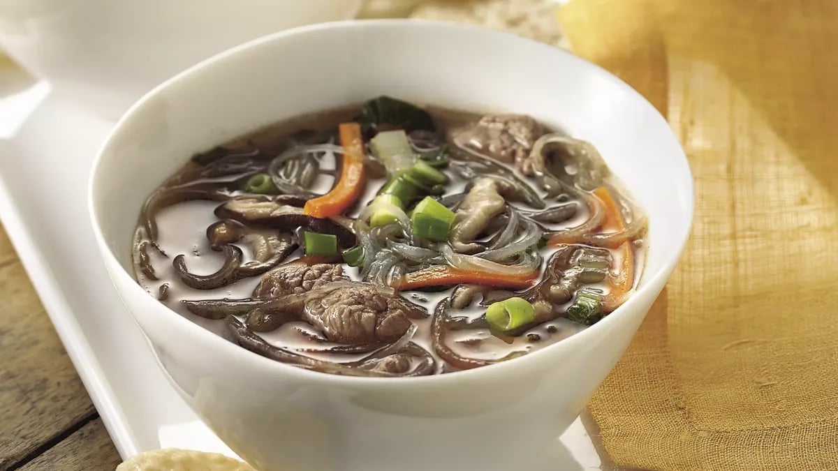 Asian Beef and Noodle Soup