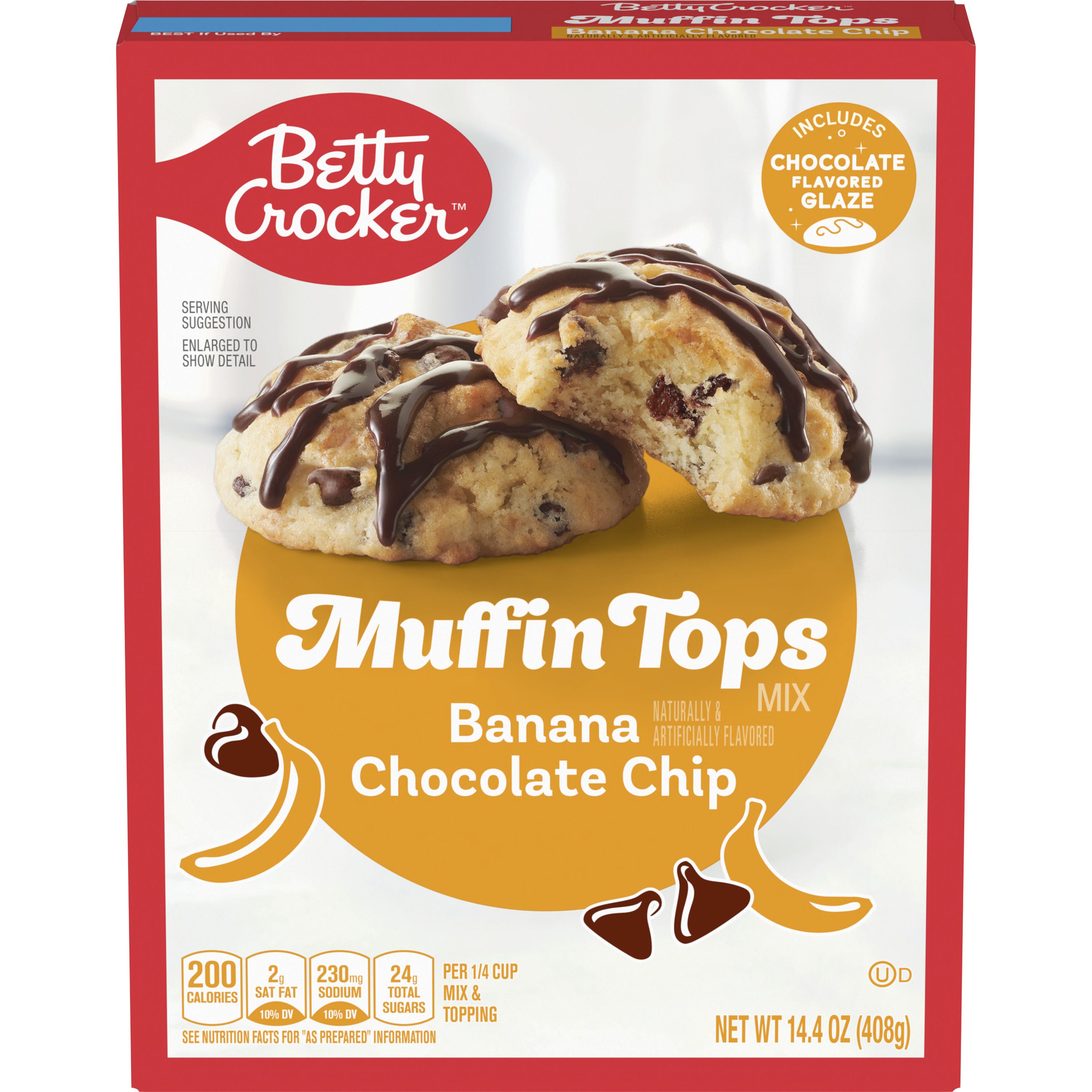 Betty Crocker™ Banana Chocolate Chip Muffin Tops Mix - Front