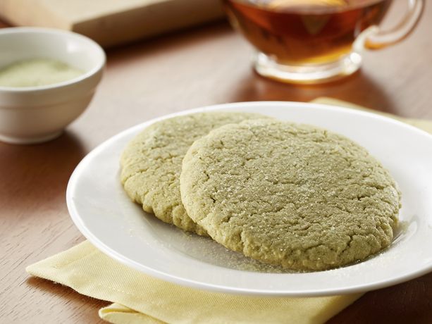 Ginger Matcha Shortbread Cookie