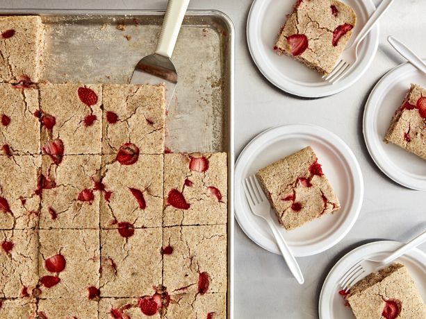 Strawberry Swirl Pancake Squares