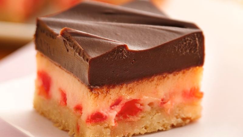 Choco-Cherry Cheesecake Bars