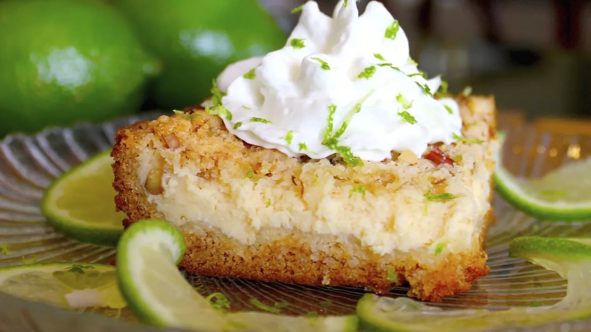 Key Lime-Cream Cheese Crumble Cake