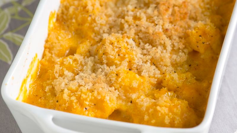 Cheesy Pumpkin Cauliflower Gratin Recipe - BettyCrocker.com