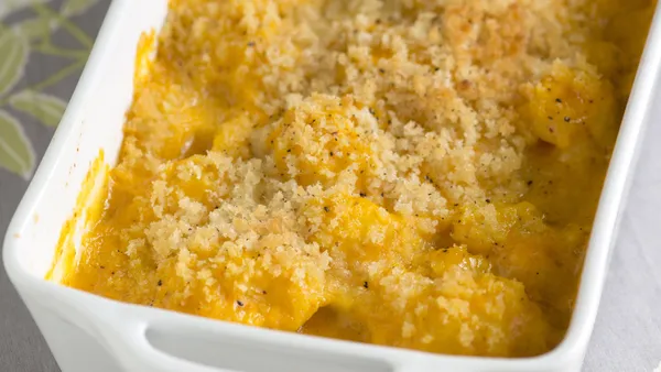 Cheesy Pumpkin Cauliflower Gratin