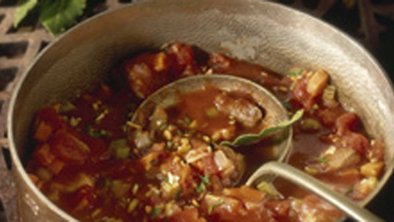 Tomato-Turkey Stew with Gremolata