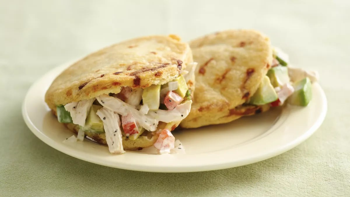 Chicken Filled Arepas 