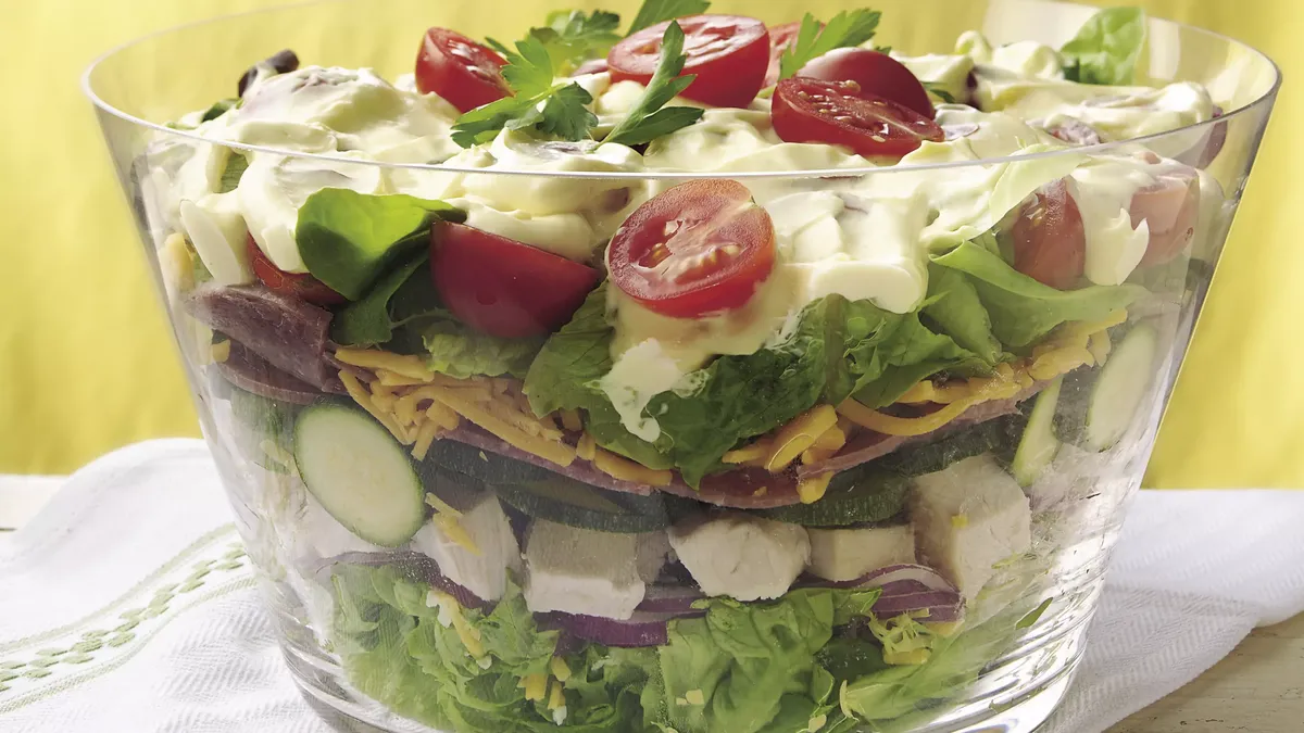 Layered Chicken Salad