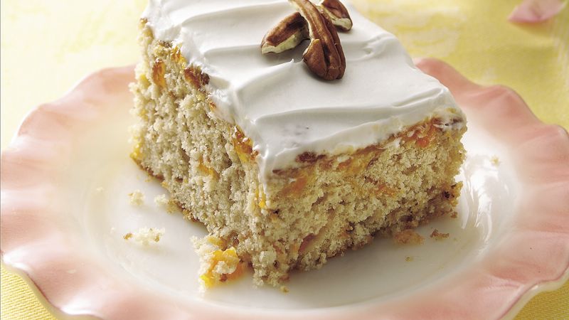 Butter Pecan Cake with Apricots Recipe 