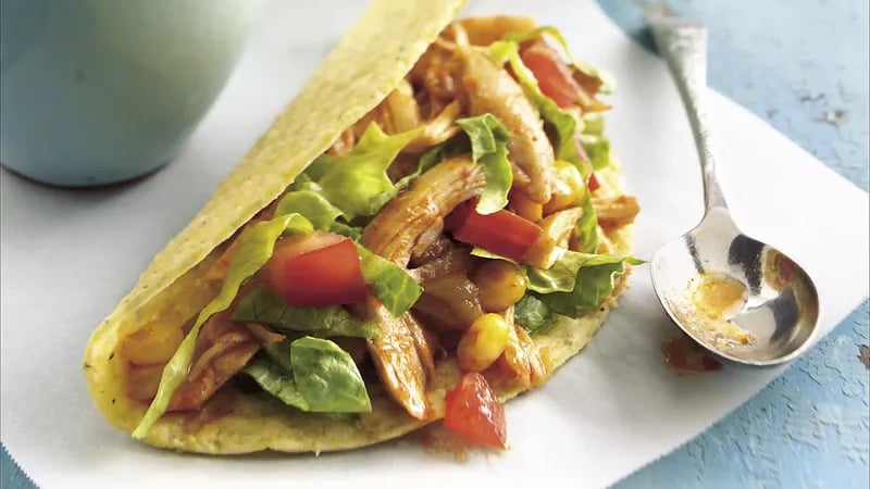 Slow-Cooker Chile-Chicken Tacos