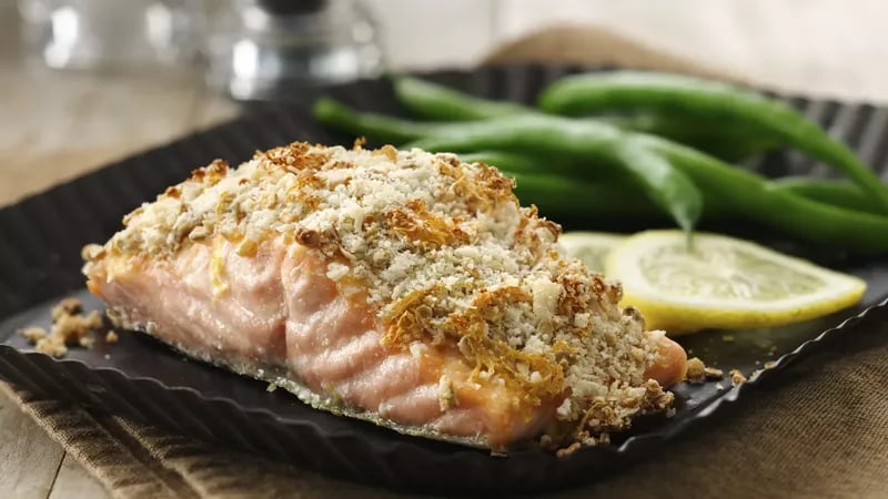 Granola Crusted Salmon 