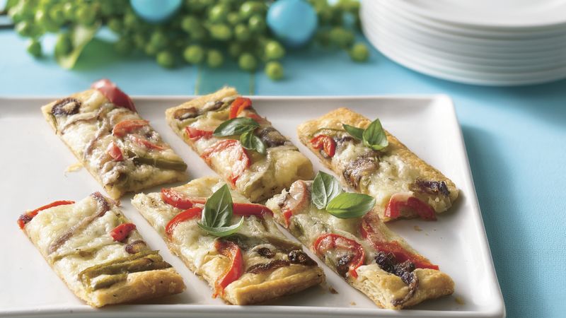 Pastry Tart with Havarti and Peppers